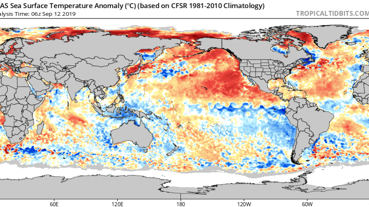 Data from NOAA, via TropicalTidbits.com