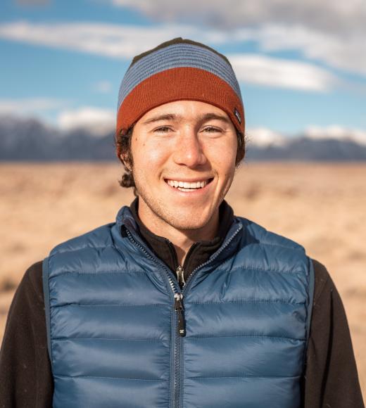 picture of nature with synthetic vest and hat