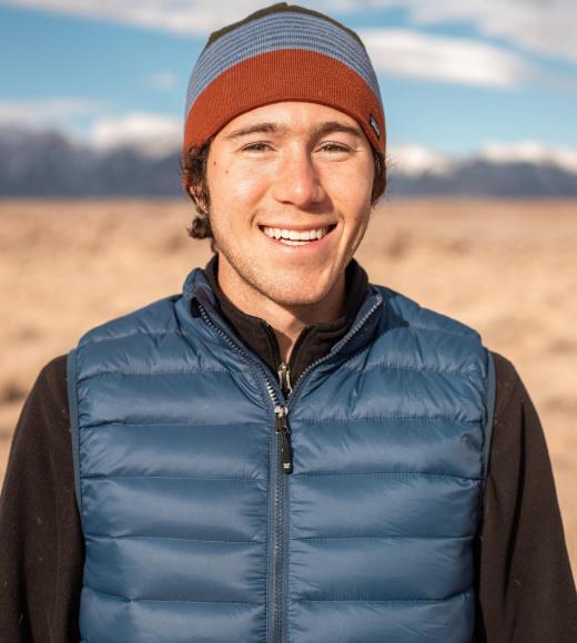 picture of nature with synthetic vest and hat